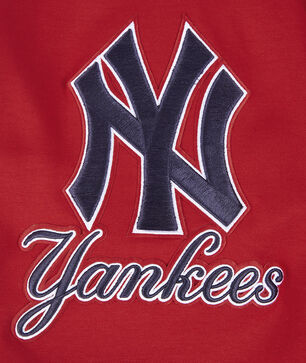 New York Yankees Classic Chenille Double Knit Pull Over Hoodie