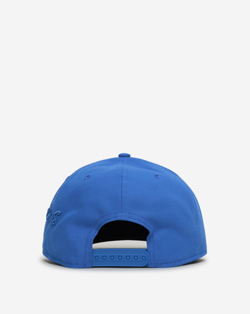 New Era 9Fifty Detroit Lions Script A-Frame Snapback Hat 60957157 Blue 3