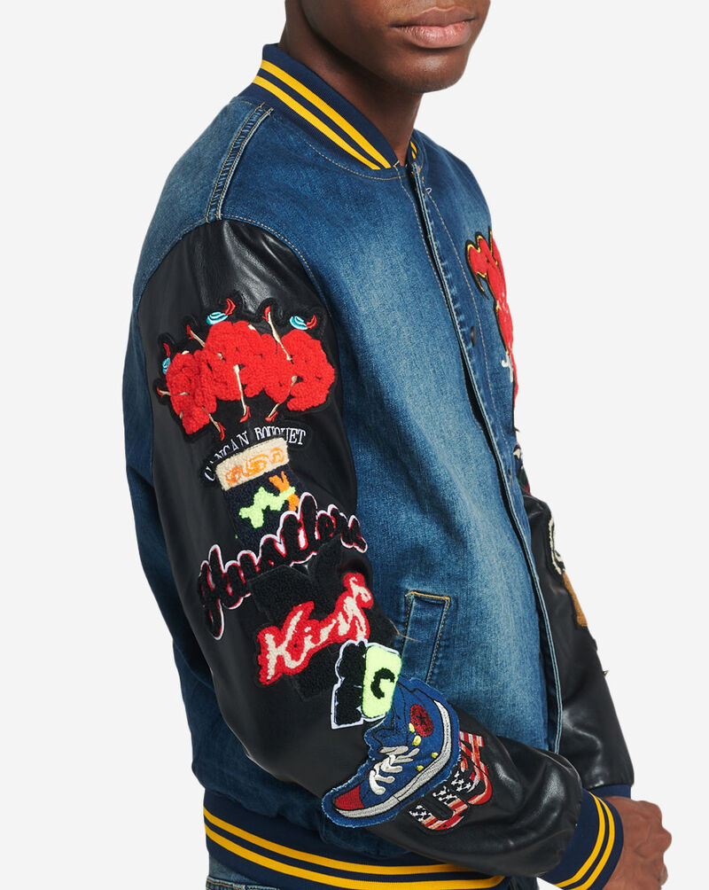 Rutherford Varsity Hustler Denim Jacket RTH16227V2-BLU Blue 4