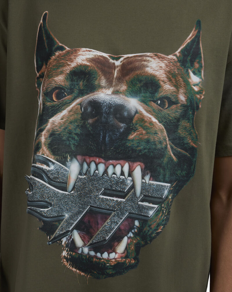 Forgotten Faces Forgotten Pit Bull Tee FOFUS139-00176 Green 3