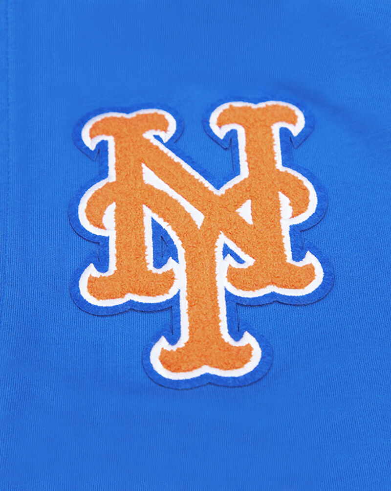PRO STANDARD New York Mets Classic Chenille Double Knit Full-Zip Hoodie  LNM531928-RYB Blue 2