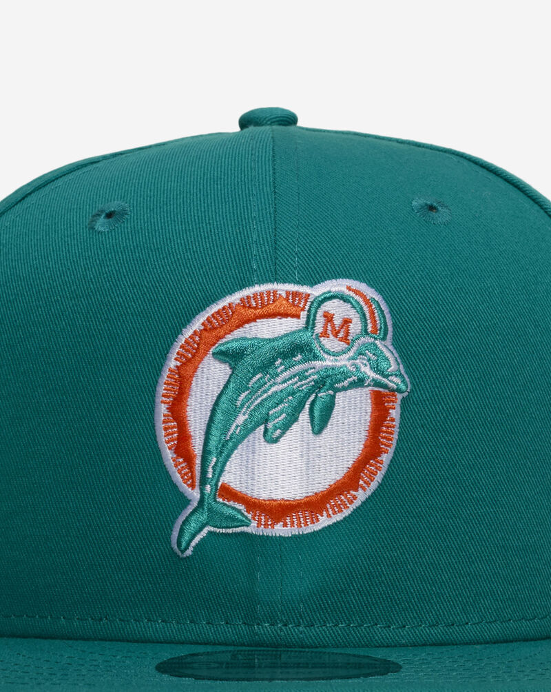 New Era 9Fifty Miami Dolphins Basic Snapback Hat 11872980 Green 2