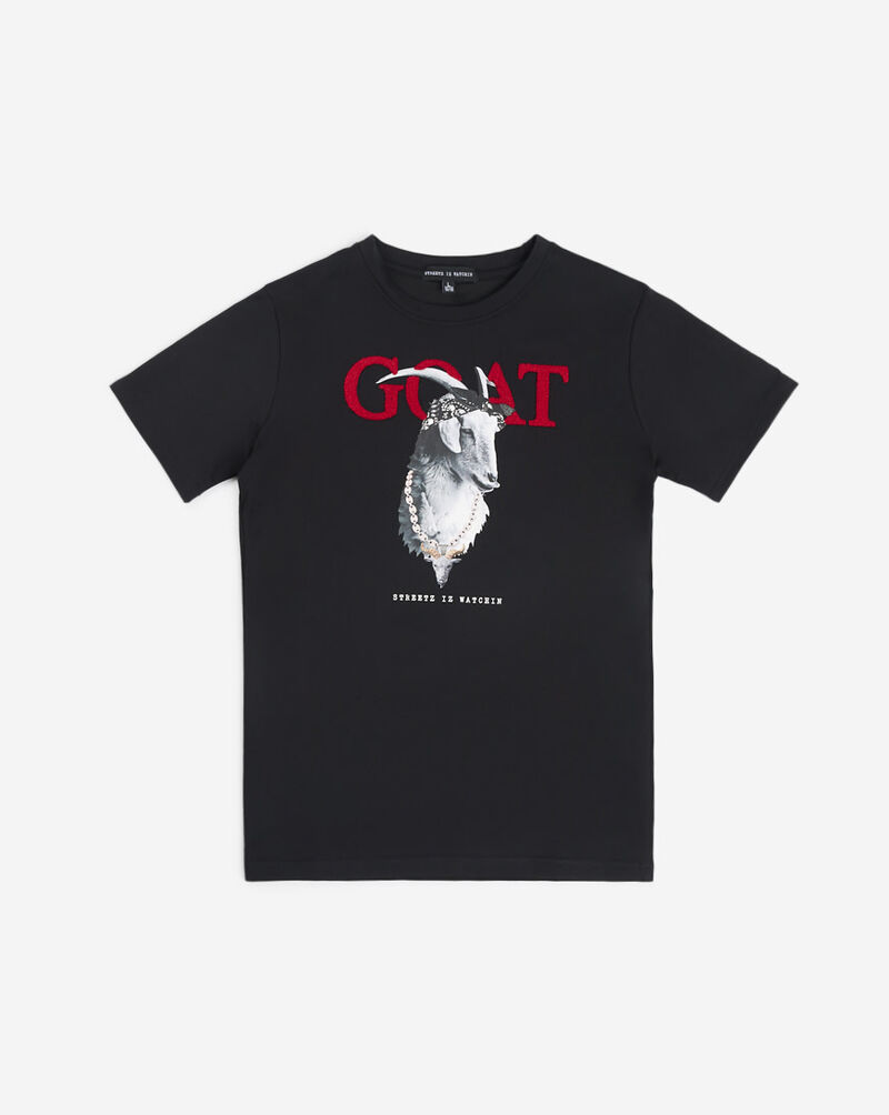 STREETZ IS WATCHIN Kids' Goat Bandana Tee SIW5041BOYS-BLK-RED Black 1