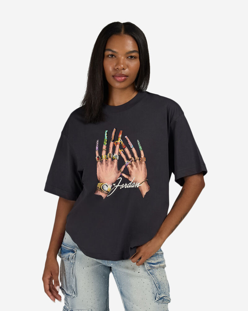 Jordan Graphic Girlfriend T-Shirt IM7129-045 Grey 1