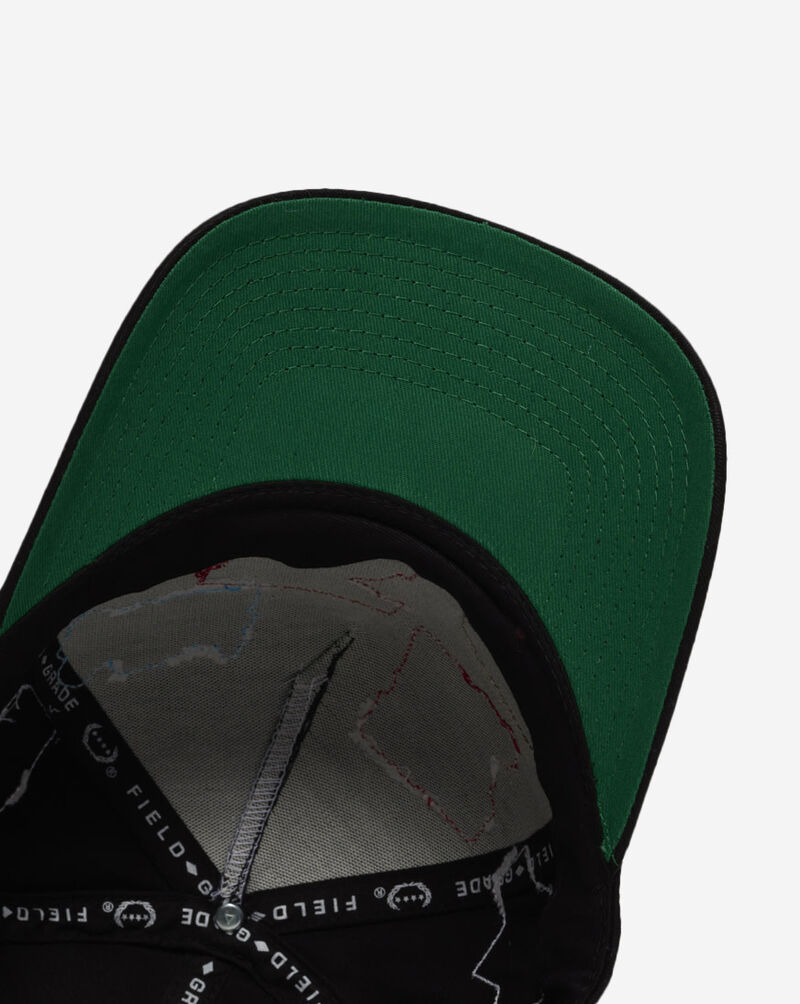 Field Grade Patchwork Logo Wool Trucker Hat 1005963 Black 4