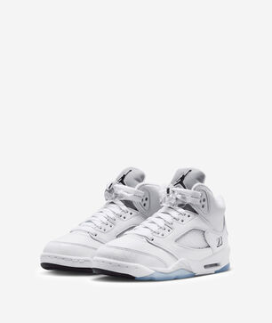 Big Kids' Air Jordan 5 Retro OG "White Metallic"