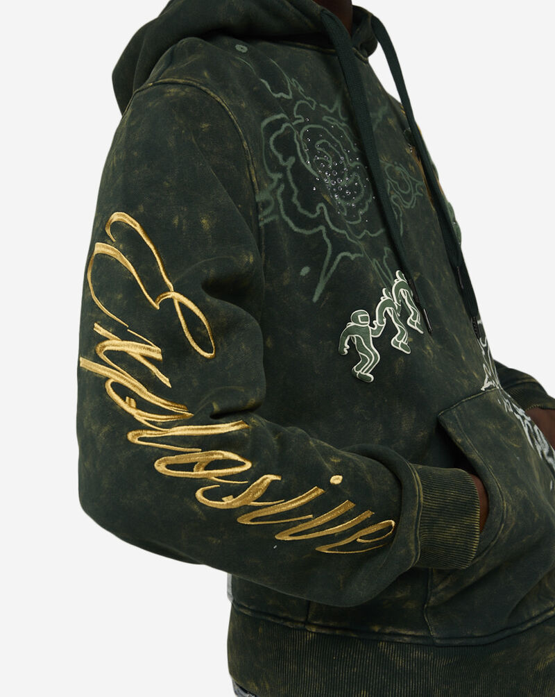 Smoke Rise Rhinestone Dystopia Hoodie FO24558SN-GRN Green 3