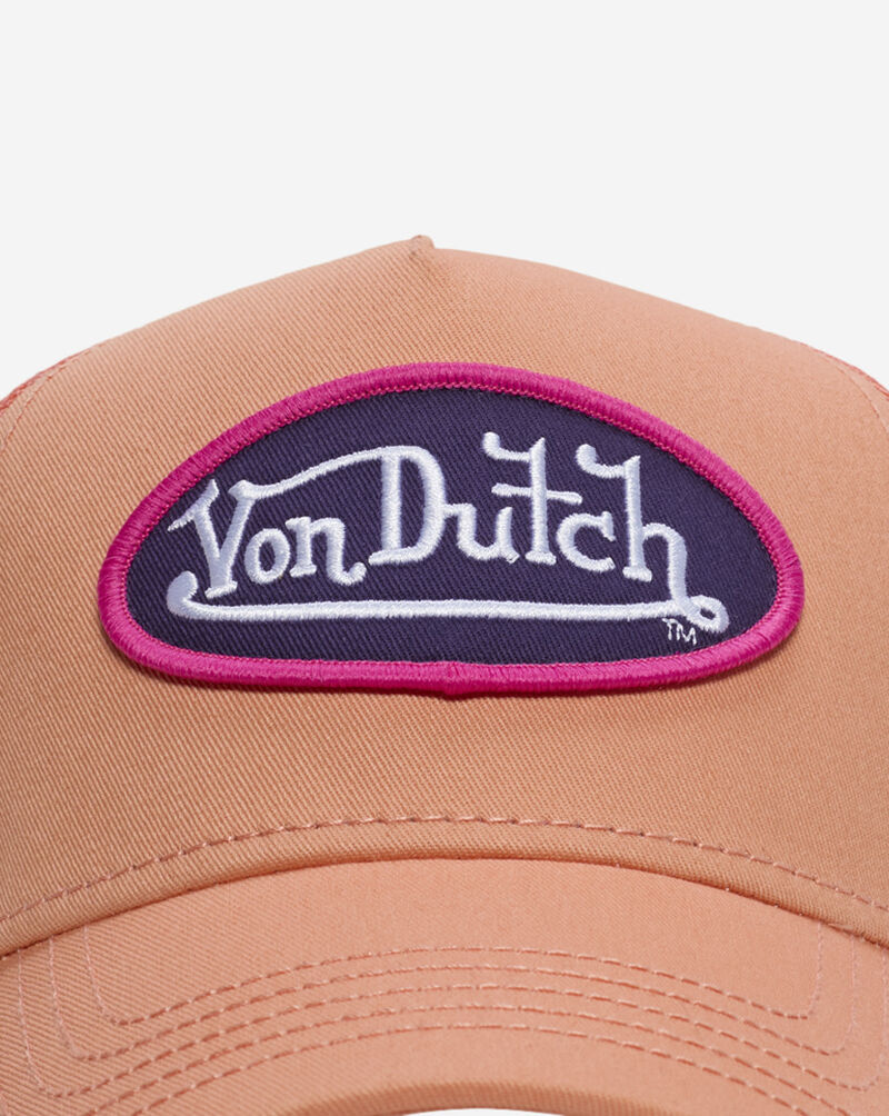 Von Dutch Staple Trucker Hat VDHH0001-SOFT-ORANGE Orange 2