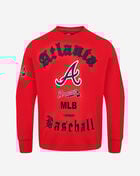 PRO STANDARD Atlanta Braves Old English Fleece Crewneck LAB5314638-RED Red 1