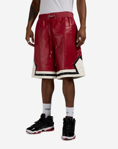 Air Jordan Faux Leather Shorts