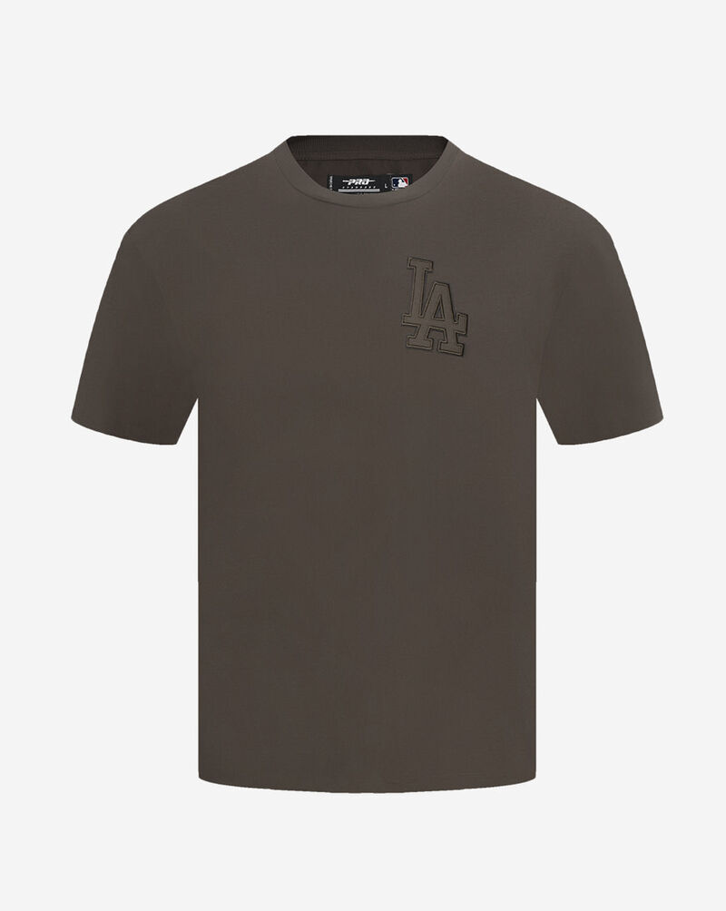 PRO STANDARD Los Angeles Dodgers Neutral Drop Shoulder Tee LLD137025-DKT Brown 1