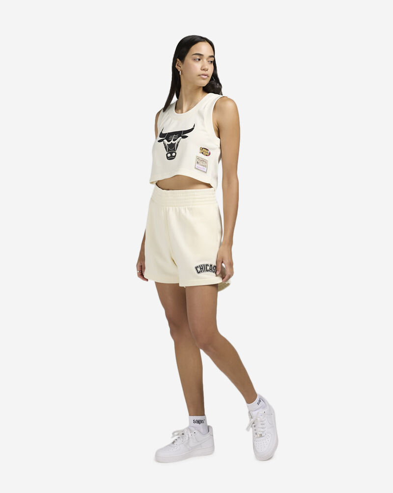 Mitchell  Ness Chicago Bulls Fleece Shorts BT8485-CBUCREA Beige 4