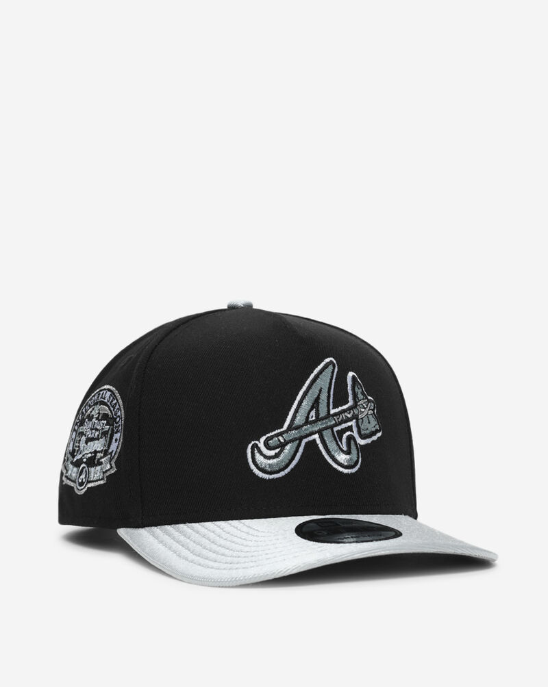 New Era 9Fifty Atlanta Braves A-Frame Snapback Hat 70919554 Black 1