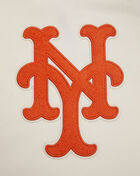 New York Mets Retro Classic Rib Fleece Cropped Pullover Hoodie