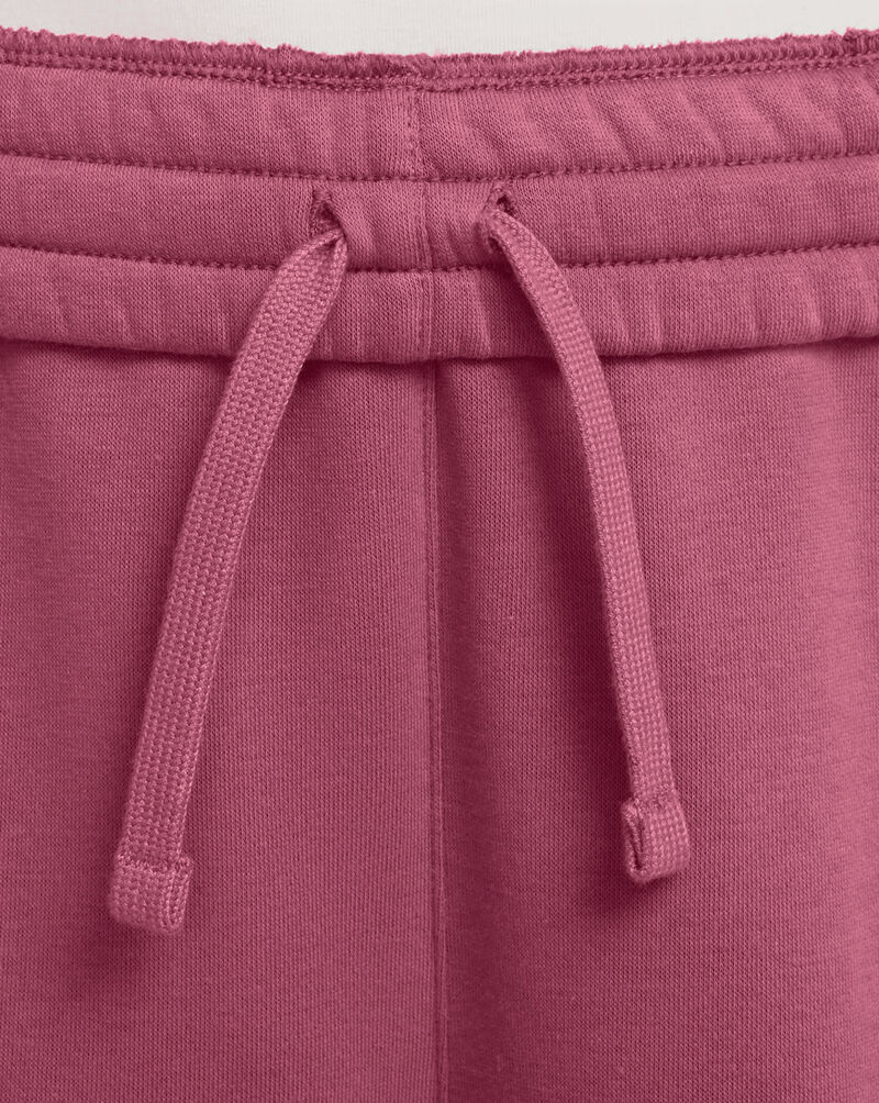 Nike Big Kids' Club Fleece Wide Leg Pants FZ6774-634 Pink 3