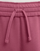 Nike Big Kids' Club Fleece Wide Leg Pants FZ6774-634 Pink 3
