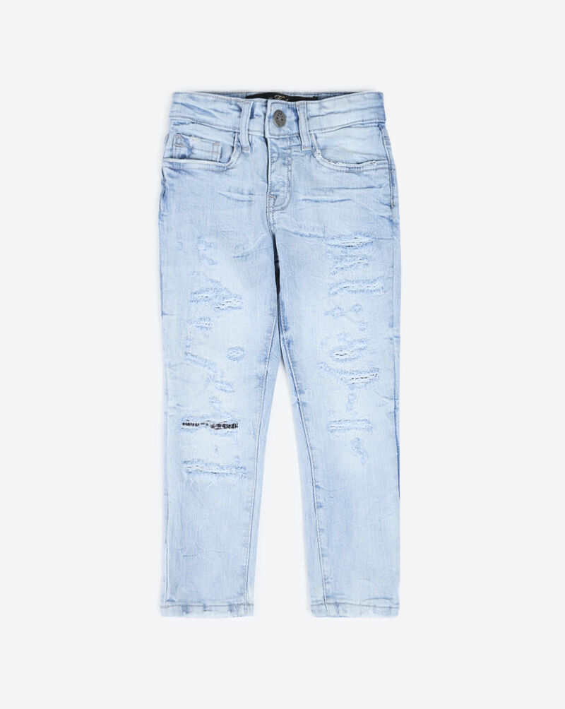 Jordan Craig Pre-School Distressed Straight Jeans (2-7) JS1216K-SKY Blue 1