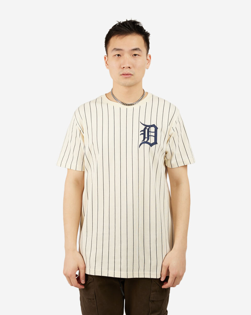New Era - NE PINSTRIPE JERSEY TEE - Light Beige – Headz Up