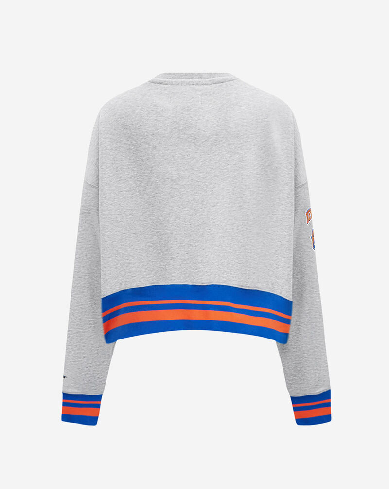 PRO STANDARD New York Knicks Mashup Rib Crewneck BNKC55111-HRO Grey 3