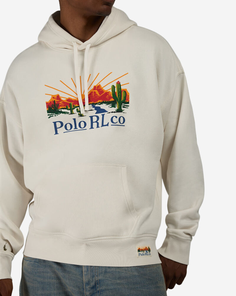 Polo Ralph Lauren Fleece Red Rocks Novelty Graphic Hoodie 710B26161001-NEV cream 3