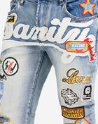 Decibel Sanity Patch Work Jean  DECWB509-BLU Blue 3