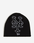 New Era New York Mets Script Oversized Logo Knit 60981483 Black 3