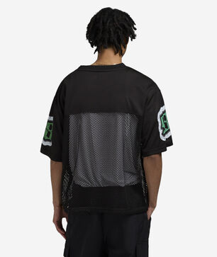 Screaming Skull Cropped Mesh Tee