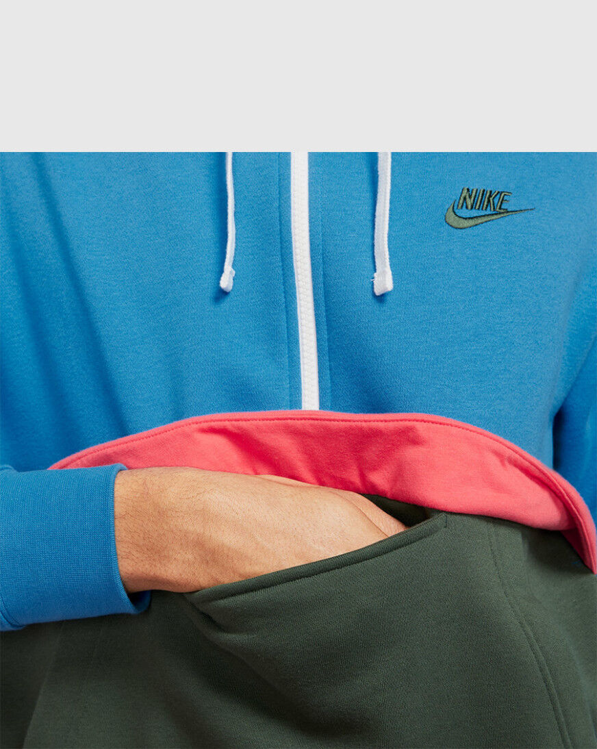 nike club fleece half zip
