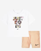 Nike Little Kids' Meta-Morph Bike Shorts Set 26L702-Y6X Yellow 1