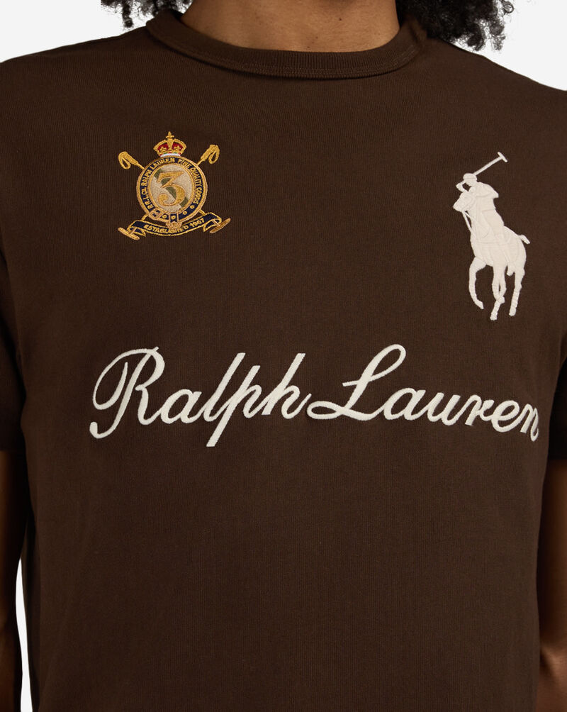Polo Ralph Lauren Script Novelty Patch Tee 710B20010002-BRW Brown 3