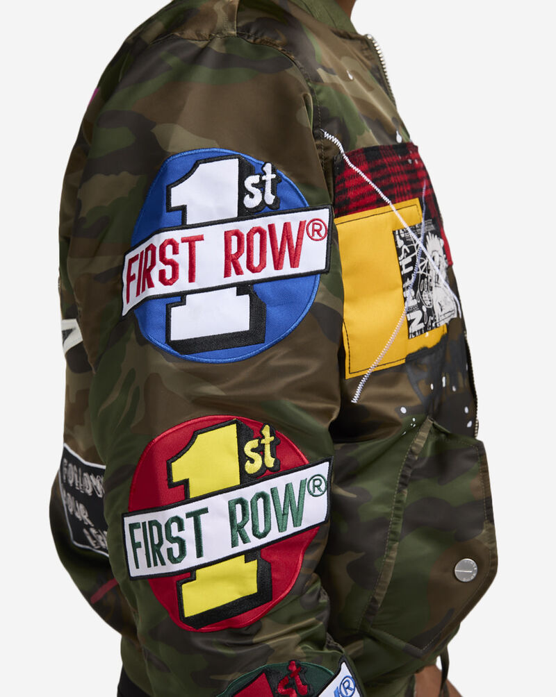 First Row Camo Print Nylon Jacket FRJ4006-CAM Camo 3