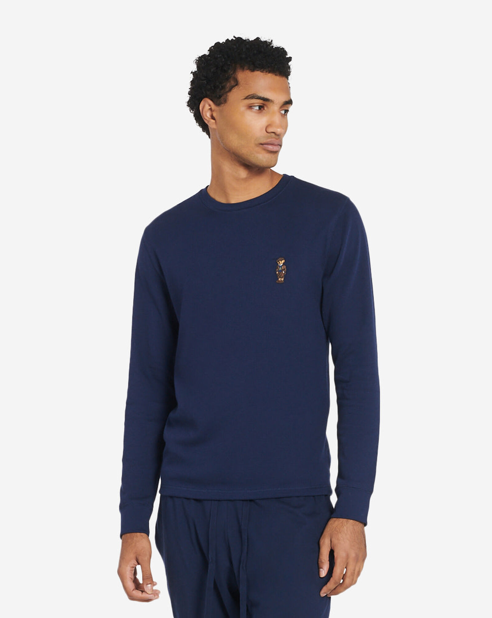 Polo ralph lauren sleepwear thermal long sleeve crew Clearance