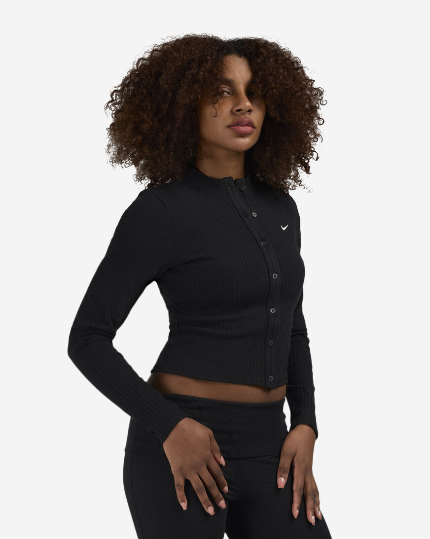 Shop Nike NSW Chill Knit Slim Wide-Ribbed Cardigan IF0234-010