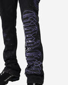 Smoke Rise Rhinestone Dystopia Stacked Fleece Pants  FP24655SN-VIO Purple 3