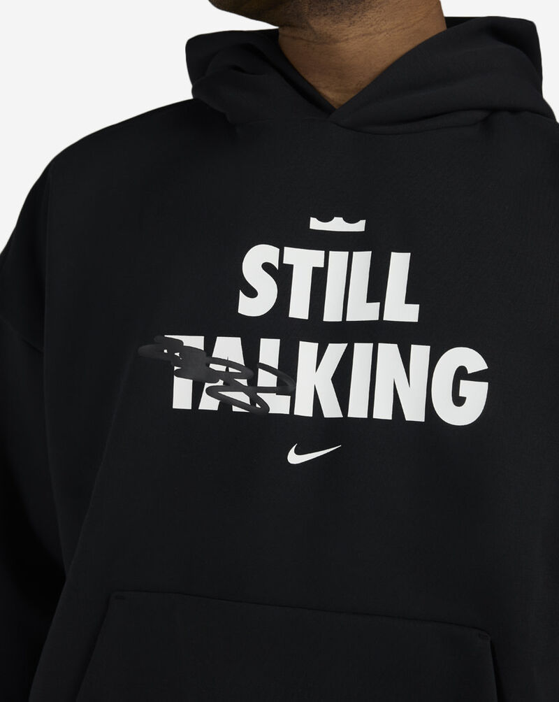 Nike LeBron "Shut Up and Dribble" Therma-FIT Basketball Pullover Hoodie IH8860-010 Black 3