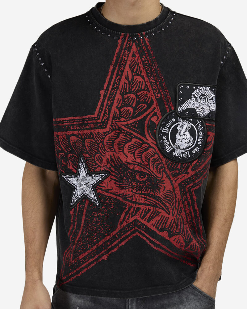 Smoke Rise Chaos Abyss Tee KT26S446SN-BLK Black 3