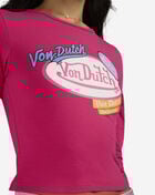 Von Dutch Patch Long Sleeve Tee VND9E0297SN Pink 3