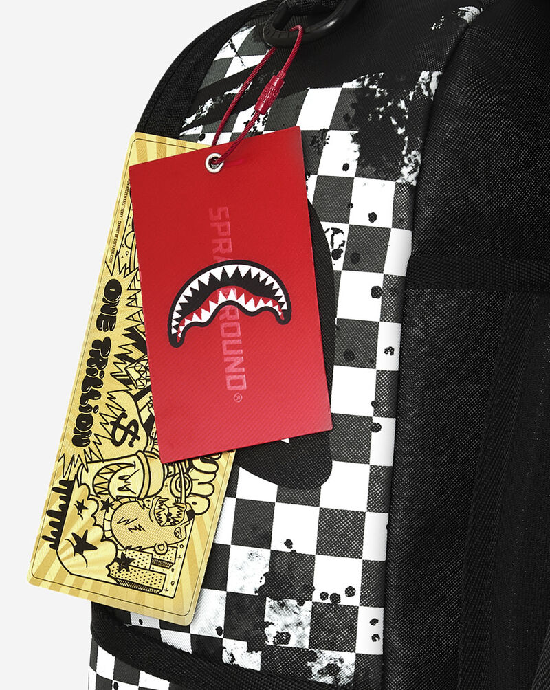 Sprayground Painted Over Check Backpack B8677 Multi 7