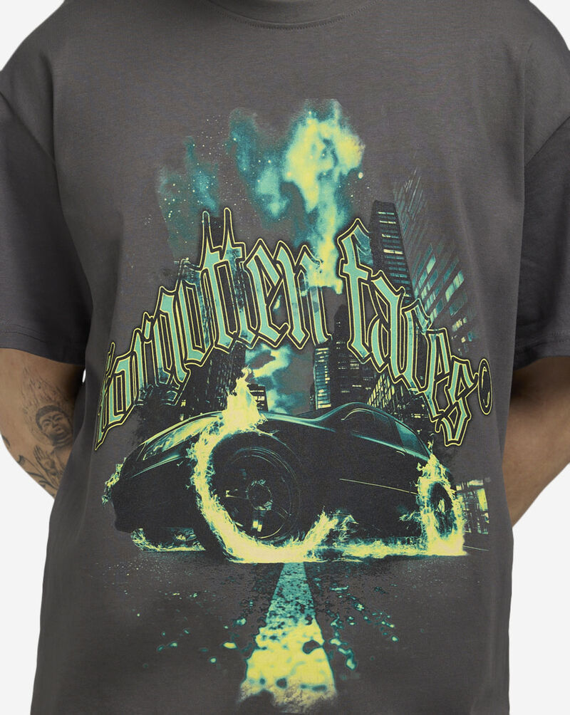 Forgotten Faces Burnout Tee FOFUS118-03516 Grey 3