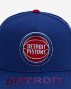 New Era 9Fifty Detroit Pistons Visor Scripts A-Frame Snapback Hat 60974192 Blue 2