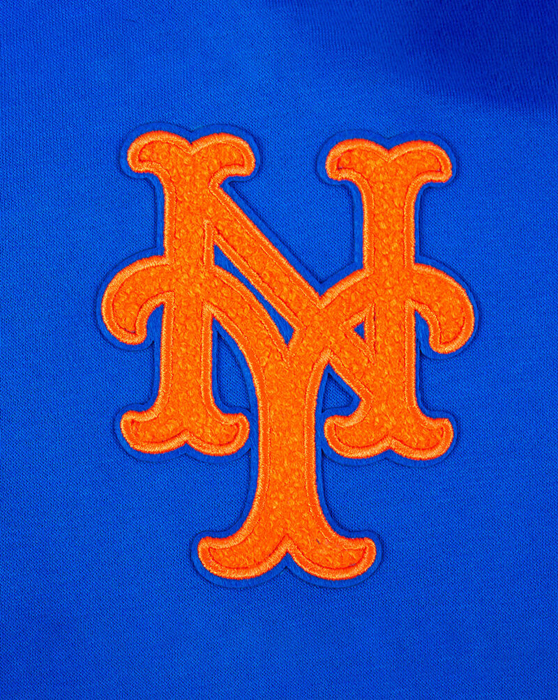 Big Boys' New York Mets Retro Classic Rib Fleece Pullover Hoodie
