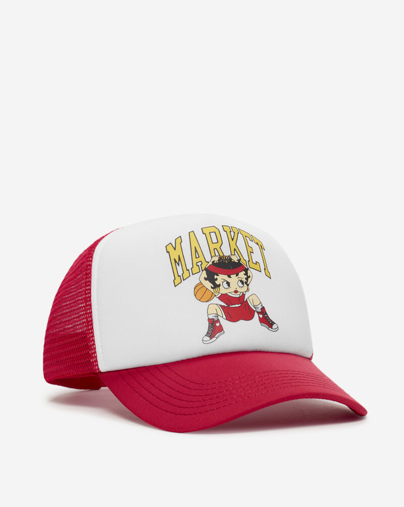MARKET Betty Boop Dunking Trucker  MKT25QS-HT0136 White 1