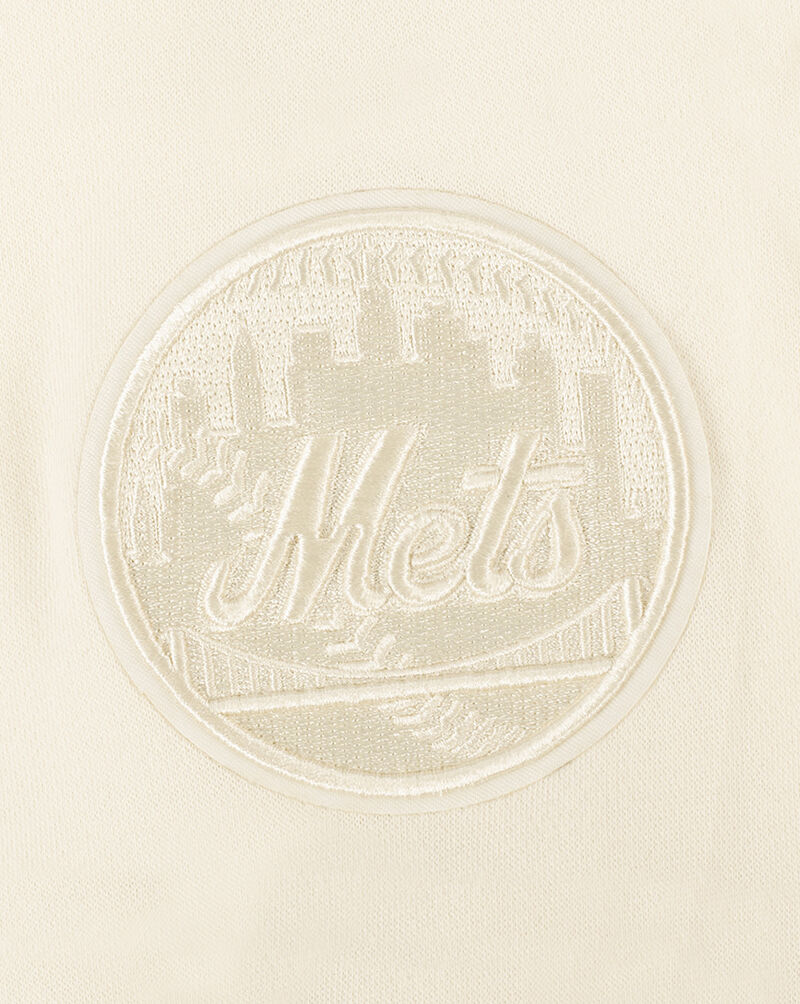 PRO STANDARD Big Boys' New York Mets Neutral Fleece Crewneck LNMB5314996-EGG cream 2