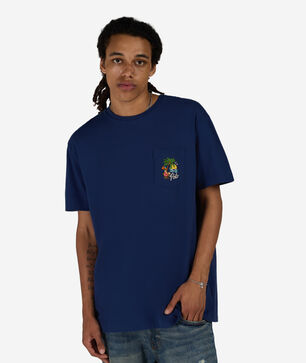 Novelty Tropical Embroidery Graphic Tee