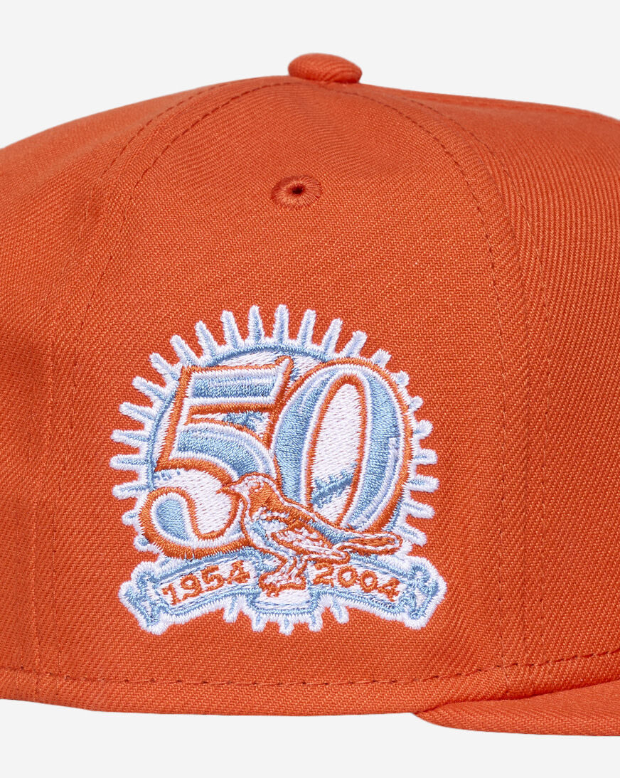 Shop New Era 59Fifty Baltimore Orioles Fitted Hat 71011925 orange
