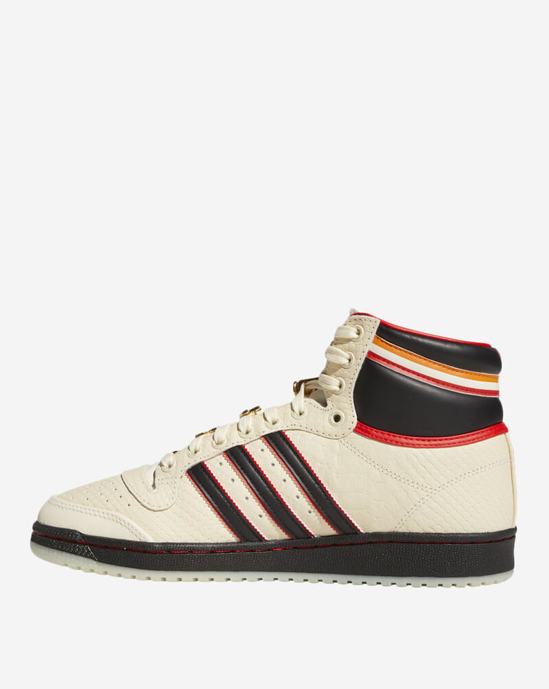 Adidas Top Ten Hi Espn Shoes - Men's - White / Red - 13