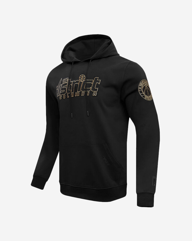 PRO STANDARD Black and Gold Washington Wizards Hoodie BWW5513650-BLK Black 2