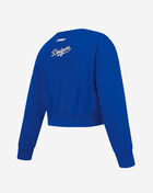 Big Girls' Los Angeles Dodgers Classic Fleece Crewneck
