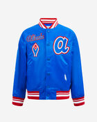 Big Boys' Atlanta Braves Retro Classic Bb Rib Satin Jacket