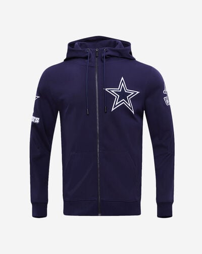 Dallas Cowboys Classic Chenille Double Knit Full-Zip Hoodie
